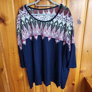 Ulla Popken Colorful 3/4 Tee